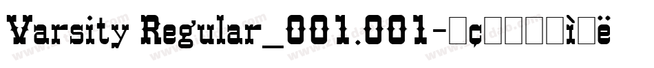 Varsity Regular_001.001字体转换
